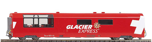 074-3289132 - H0m - Panorama-Servicewagen WRp 3832 Glacier-Express, RhB, Ep. VI
